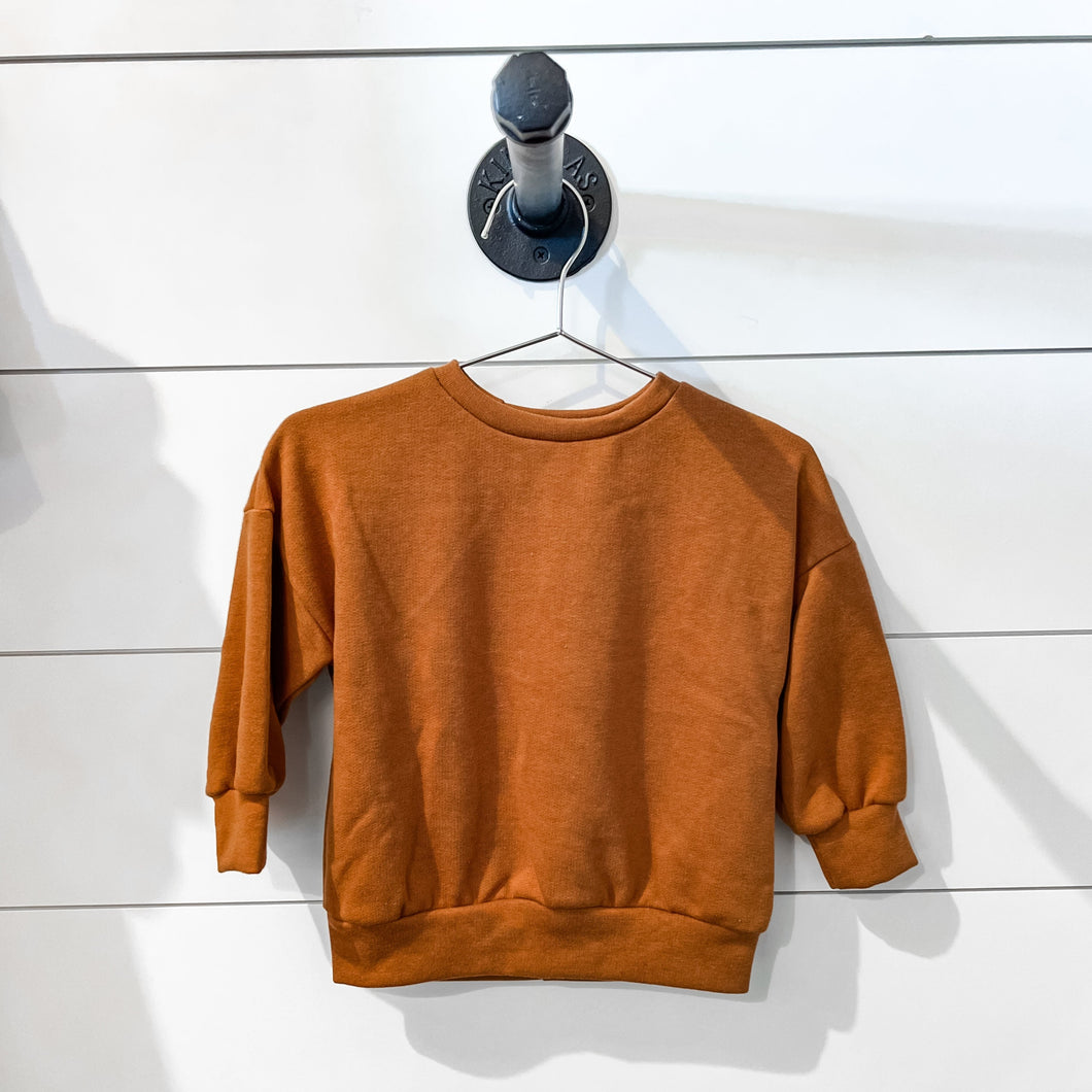 Rust Oversized Crewneck