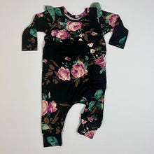 Load image into Gallery viewer, Pink Florals &amp; Ruffles romper
