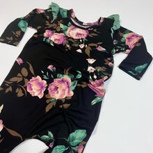 Load image into Gallery viewer, Pink Florals &amp; Ruffles romper
