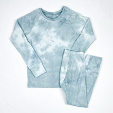 Load image into Gallery viewer, Aqua Tie Dye Lounge Set
